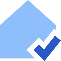 House Confirm Check Home Icon from Sharp Flat Set