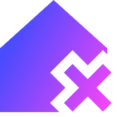 House Delete Home Icon from Sharp Gradient Set