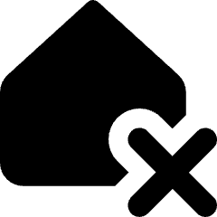 House Delete Home Icon from Core Solid Set