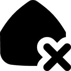 House Delete Home Icon from Flex Solid Set