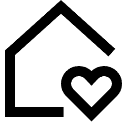 House Family Home Icon from Sharp Line Set