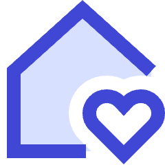 House Family Home Icon from Sharp Duo Set