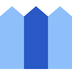 House Fence Icon from Sharp Flat Set