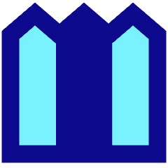 House Fence Icon from Sharp Pop Set
