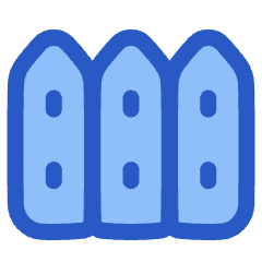 House Fence Icon from Plump Duo Set