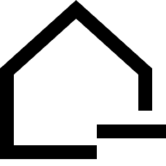 House Remove Home Icon from Sharp Line Set