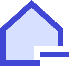 House Remove Home Icon from Sharp Duo Set