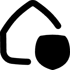 House Security Insurance Icon from Flex Remix Set
