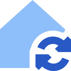 House Wifi Home Sync Icon from Sharp Flat Set