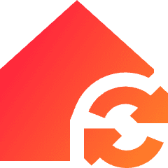 House Wifi Home Sync Icon from Sharp Gradient Set