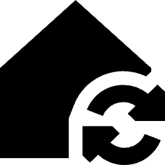 House Wifi Home Sync Icon from Sharp Solid Set