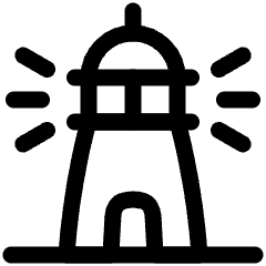 Lighthouse Icon from Plump Line Set