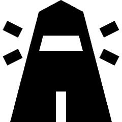 Lighthouse Icon from Sharp Solid Set