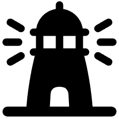 Lighthouse Icon from Plump Solid Set