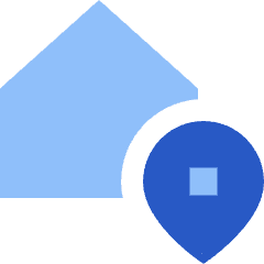 Location Home Icon from Sharp Flat Set