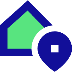 Location Home Icon from Sharp Pop Set