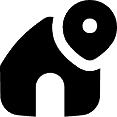 Location Home Icon from Flex Solid Set