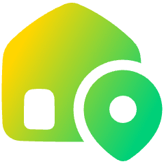 Location Home Icon from Plump Gradient Set