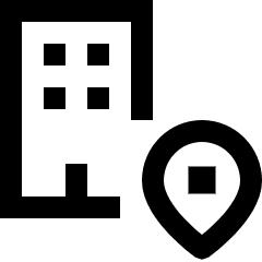 Location Office Icon from Sharp Line Set