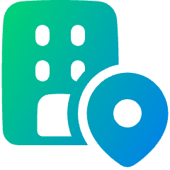 Location Office Icon from Plump Gradient Set