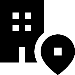 Location Office Icon from Sharp Solid Set