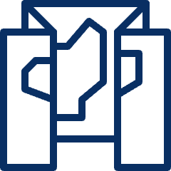 Map Icon from Cyber Line Set