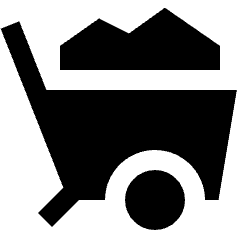 Mine Cart 1 Icon from Sharp Solid Set