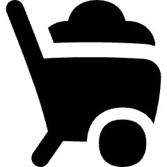 Mine Cart 1 Icon from Flex Solid Set