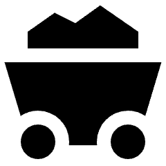 Mine Cart 2 Icon from Sharp Solid Set