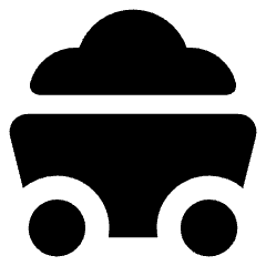 Mine Cart 2 Icon from Core Solid Set