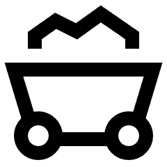 Mine Cart 2 Icon from Sharp Line Set