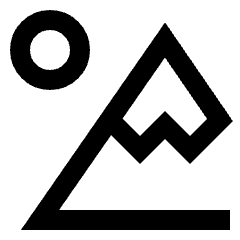 Mountain Icon from Sharp Line Set