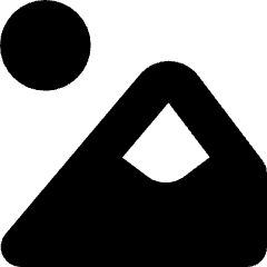 Mountain Icon from Micro Solid Set