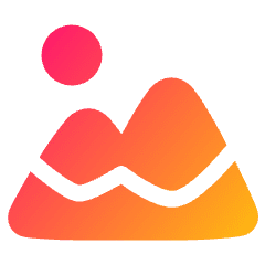 Mountain Icon from Plump Gradient Set