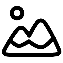 Mountain Icon from Plump Line Set