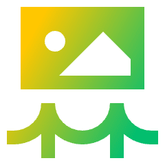 Museum Painting Icon from Sharp Gradient Set