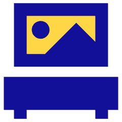 Museum Painting Exhibit 1 Icon from Sharp Pop Set