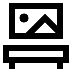 Museum Painting Exhibit 1 Icon from Sharp Line Set