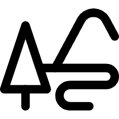 National Park Icon from Core Line Set