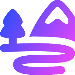 National Park Icon from Flex Gradient Set