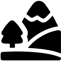 National Park Icon from Plump Solid Set