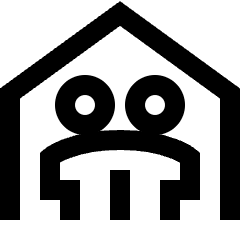 Neighbour Icon from Sharp Line Set