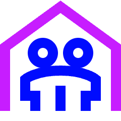 Neighbour Icon from Sharp Neon Set