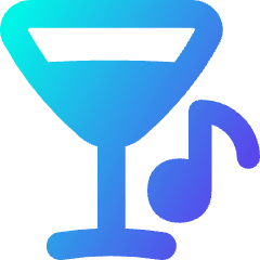 Nightlife Karaoke Bar Icon from Flex Gradient Set