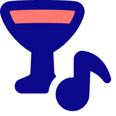 Nightlife Karaoke Bar Icon from Plump Pop Set