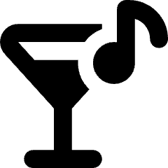 Nightlife Karaoke Bar Icon from Core Solid Set