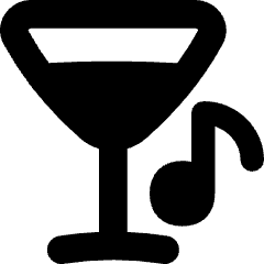 Nightlife Karaoke Bar Icon from Flex Solid Set