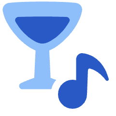 Nightlife Karaoke Bar Icon from Plump Flat Set
