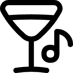 Nightlife Karaoke Bar Icon from Flex Line Set