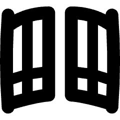 Open Gate Icon from Flex Solid Set